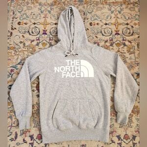 The North Face Women Grey Pullover Hoodie Sweatershirt Long Sleeve Top, sz XS